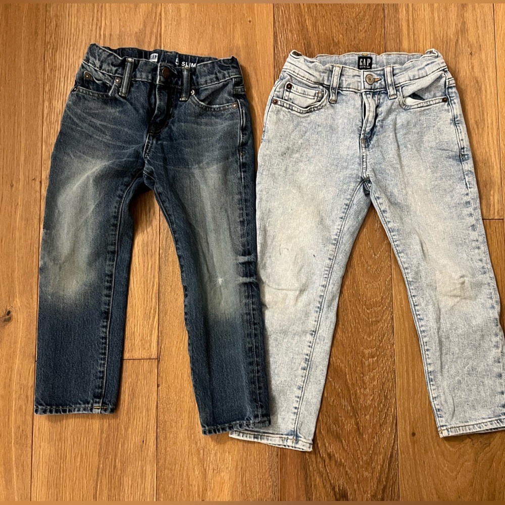 Lot of 2 Gap Jeans Boys Size 5 FLAWED